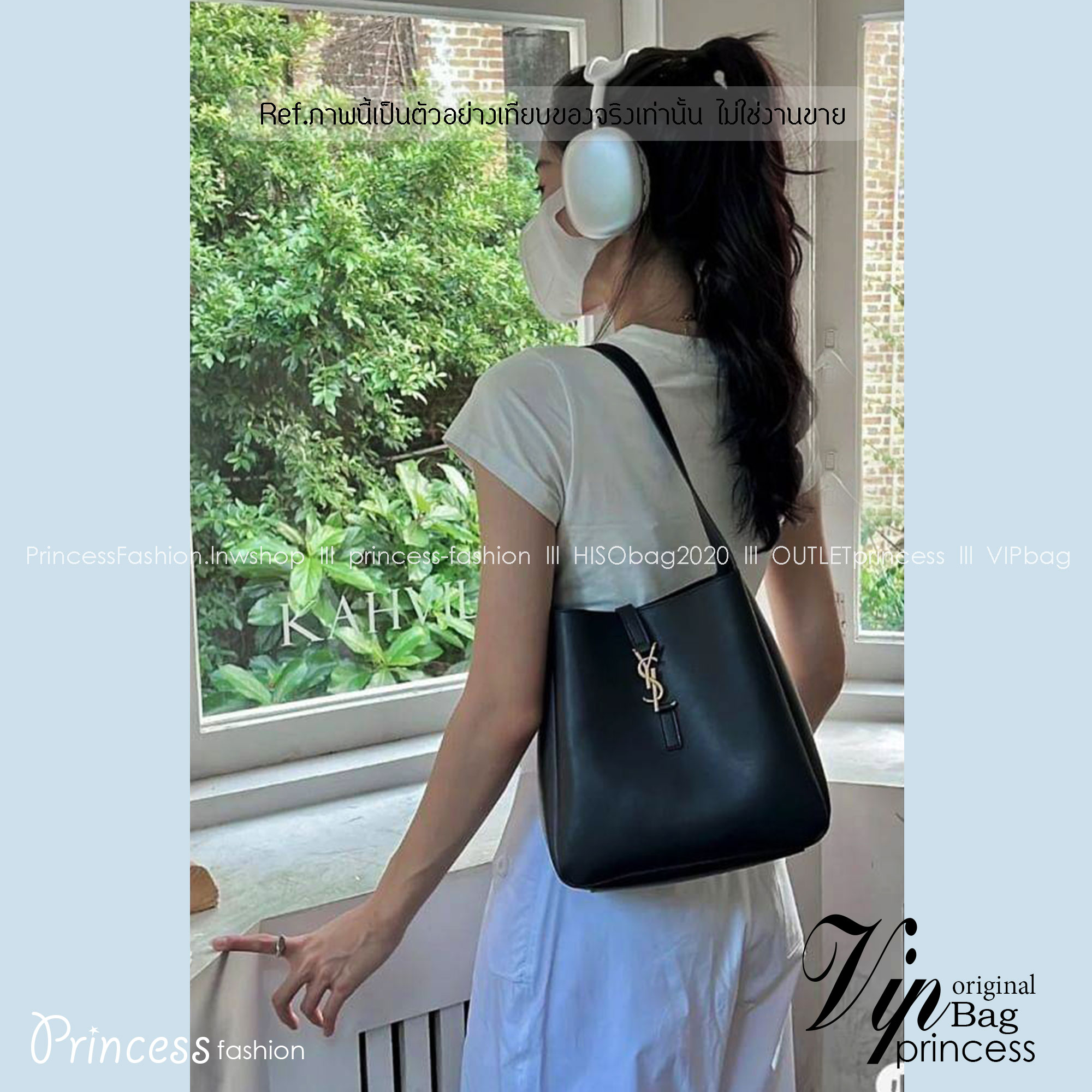YSL HOBO BAG / YSL LE 5 À 7 SOFT IN SMOOTH LEATHER กระเป๋าสะพายทรงโฮโบ สวยฟาด ดาเมจคือร้อนฉ่าสุดๆ! ดีไซน์สุดคลาสสิค ควรมีที่สุดค่า
