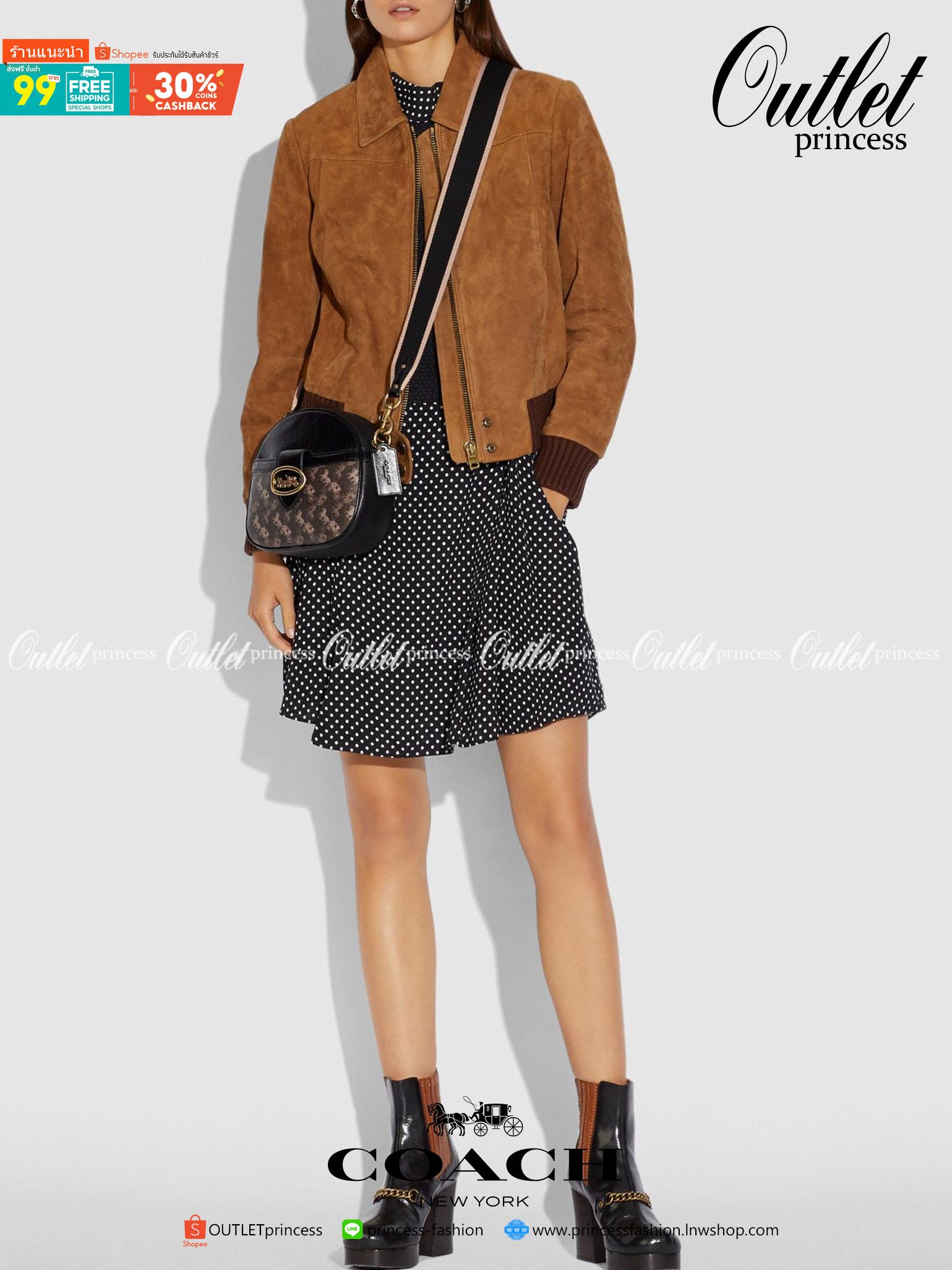 COACH KAT CROSSBODY WITH HORSE AND CARRIAGE PRINT ((88480//88544)) พร้อมส่งค่ะ! กระเป๋าสะพายแบบครอสบอดี้ร์ หนังแท้อย่างดี ตัวกระเป๋าเก๋ด้วยการพิมพ์ลายรถม้าค่ะ ด้านหน้ามีช่องกระดุมแม่เหล็กสำหรับใส่ของจุกจิกได้ พร้อมโลโก้แบรนด์สุดหรู