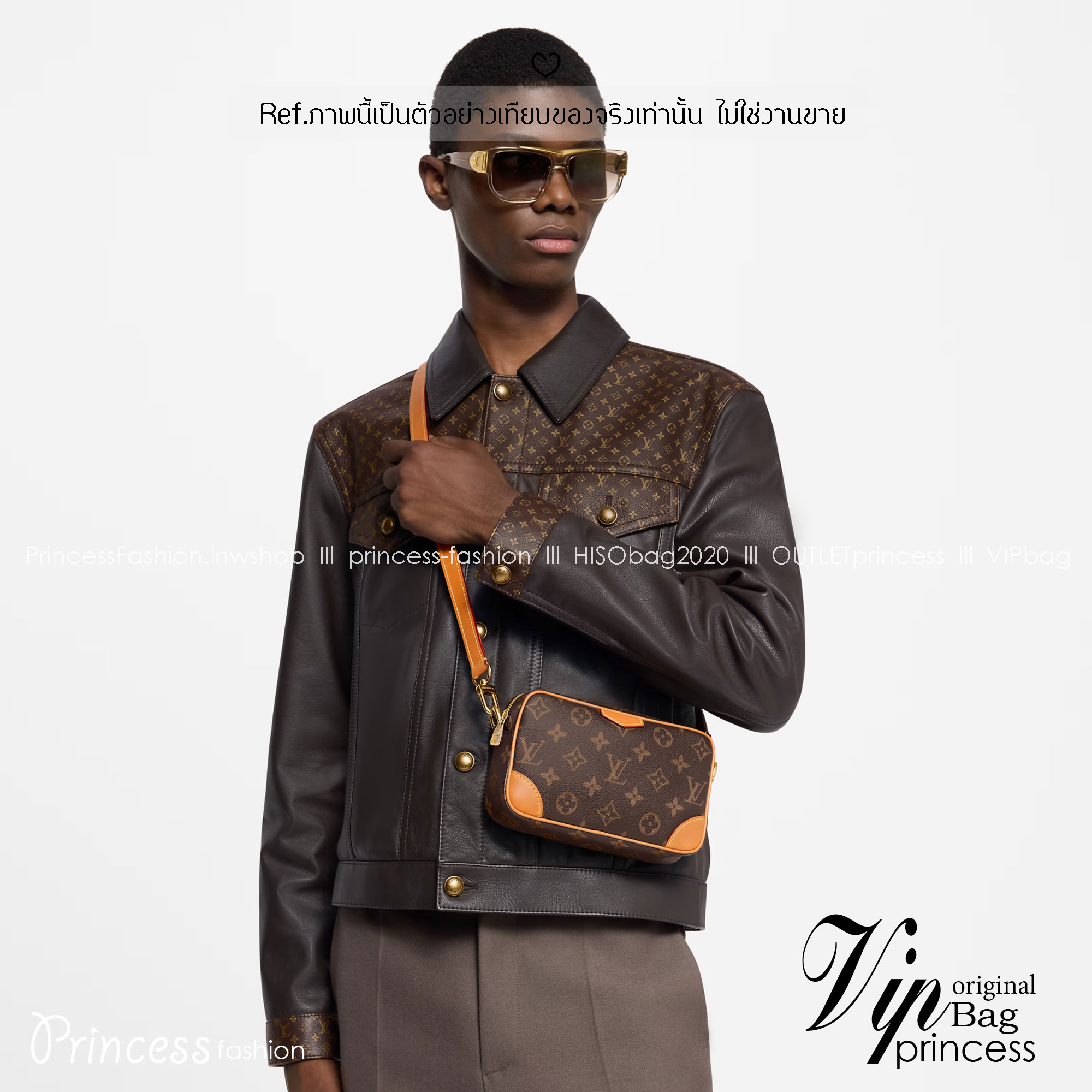 ORI หนังแท้ | LV Trocadéro Wearable Wallet Monogram Canvas 20cm กระเป๋าสะพายทรงแมสเซ็นเจอร์ดีไซน์ใช้เป็นกระเป๋าสตางค์ได้ ขนาดกำลังสวยกะทัดรัด คลาสสิคหรูหราคล่องตัว