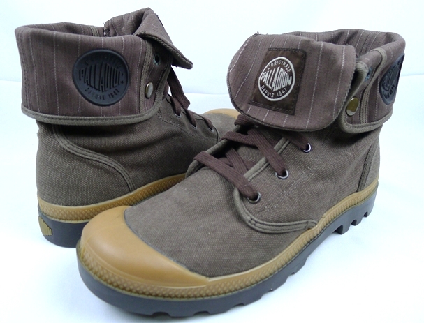 Palladium Baggy Canvas Boots - Chestnut/Putty M43