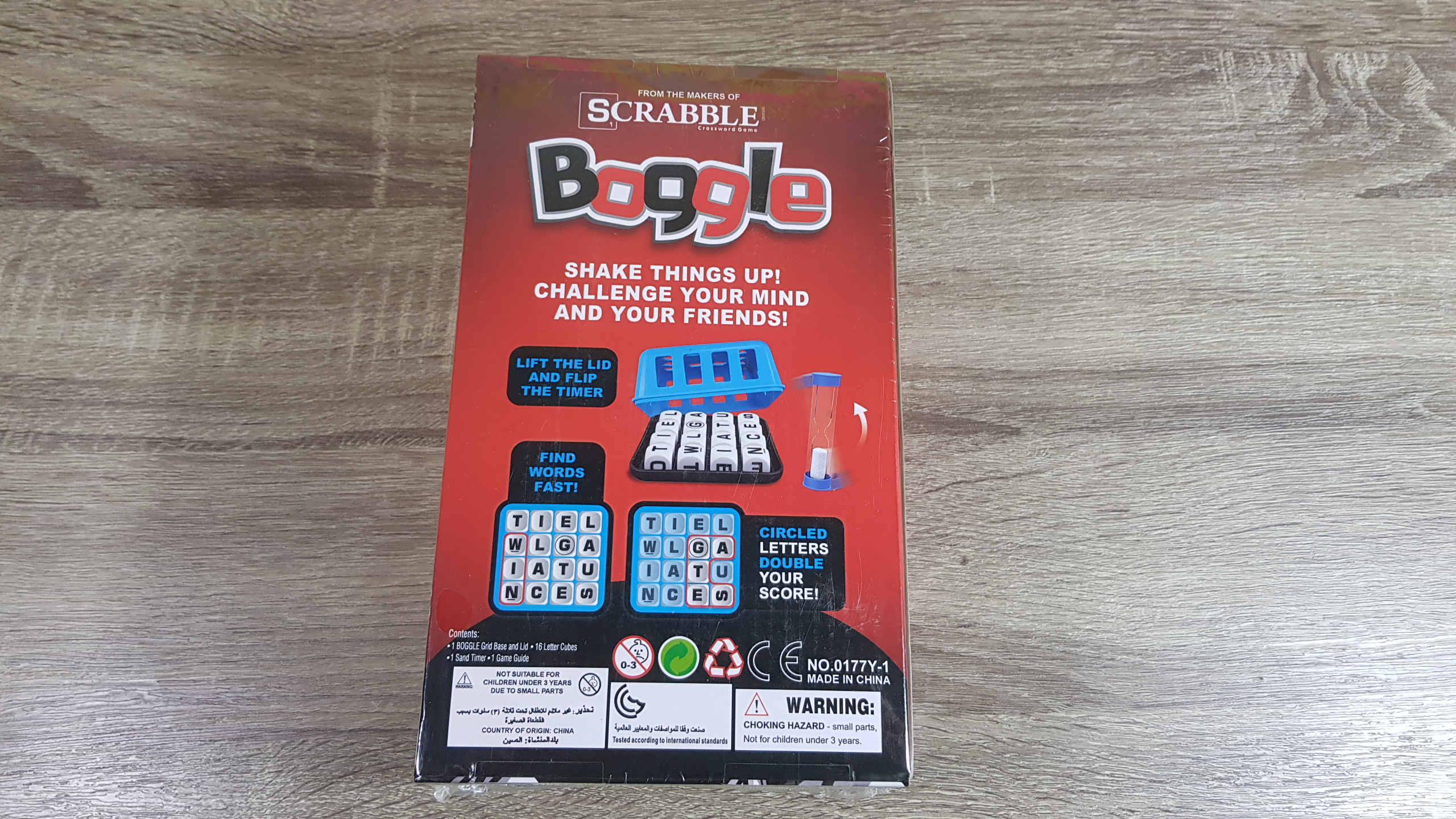 Scrabble Boggle เกมลูกเต๋าต่อคำศัพท์ ของเล่นฝึกภาษา wordgame