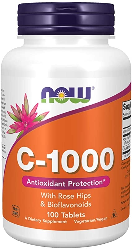 ส่งฟรีลงทะเบียนมีพร้อมส่งค่ะ Now Foods C-1000 With Rose Hips and Bioflavonoids 100 Tablets