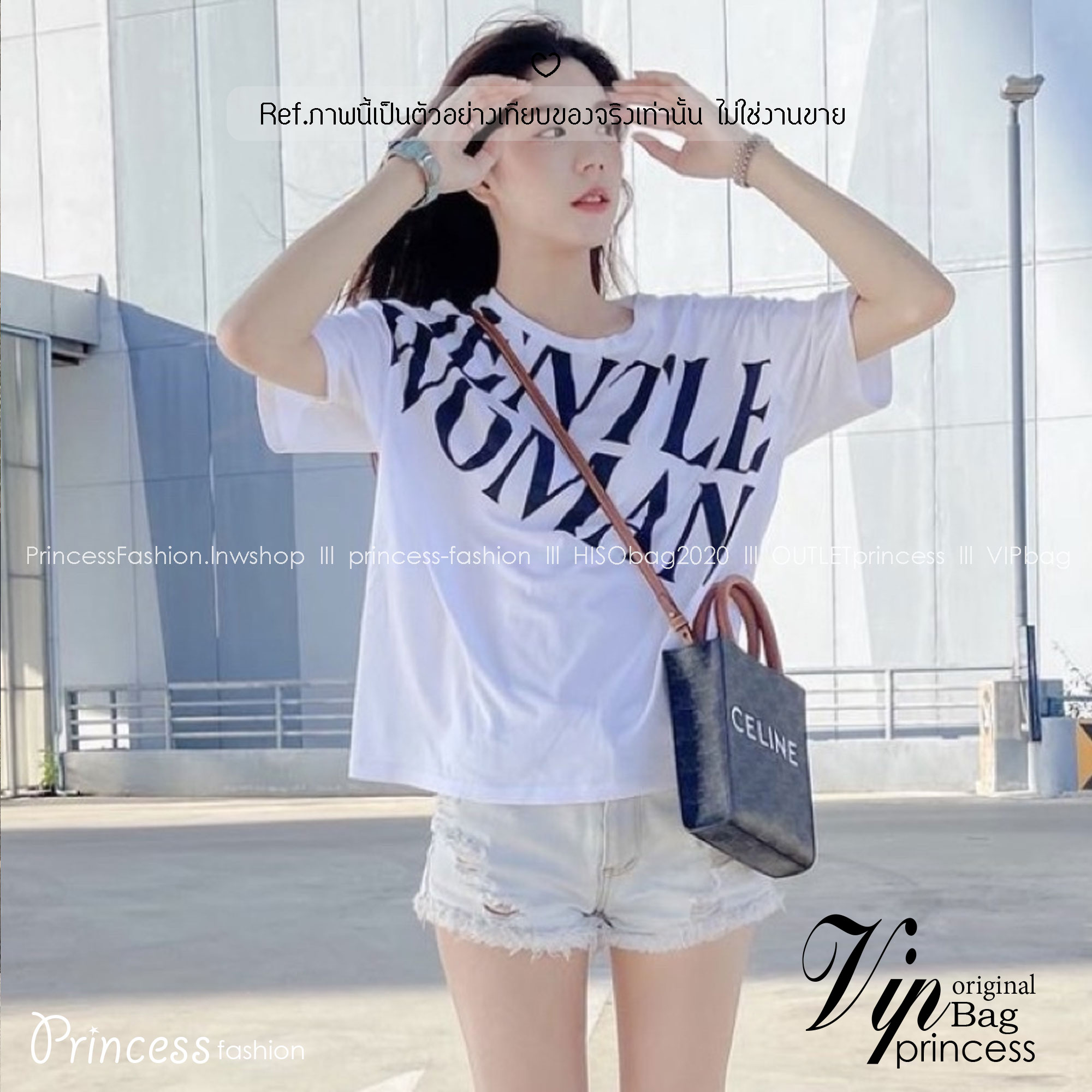 CELINE Vertical Cabas bag in Triomphe canvas ใหม่พร้อมเสิร์ฟ กับกระเป๋าสะพายทรงโท้ท ไซส์มินิ ขนาดกำลังสวยพอดี สะดวกพกพา โดดเด่นด้วยโลโก้เพิ่มดีเทลความแพงไปอีก