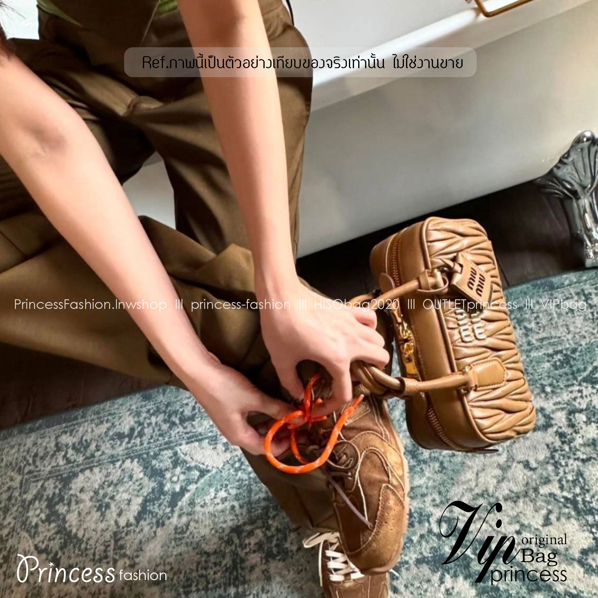 MIU MIU ARCADIE METELASSE LEATHER BAG กระเป๋าถือ/สะพายสุดชิค คุ้มมากไม่อยากให้พลาดน้า