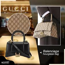 VIP GIFTbag 】Gucci x Balenciaga Hourglass Small Top Handle Bag การผสมผสานของ2แบรนด์ดังที่ลงตัว หรูหราที่สุด งานหนังแท้สวยตามรูปรับไปไม่ผิดหวังค่ะ
