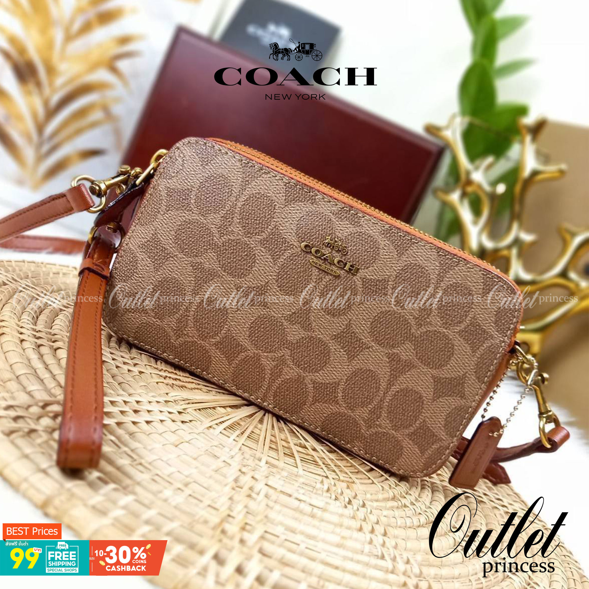 COACH KIRA CROSSBODY IN SIGNATURE CANVAS (COACH F89399)🍁เหมาะมือมาก หยิบใช้ง่ายสบายเลย🌈//รุ่นนี้ จะถือ จะคล้องมือ สะพายคลอสบอดี้ ได้หลายลุค จัดวางตามต้องการได้เลย // มีสายคล้องมือ และสายยาว สามารถถอดได้ทั้ง 2 สาย //เปิด-ปิดด้วยซิป มี2 ช่อง