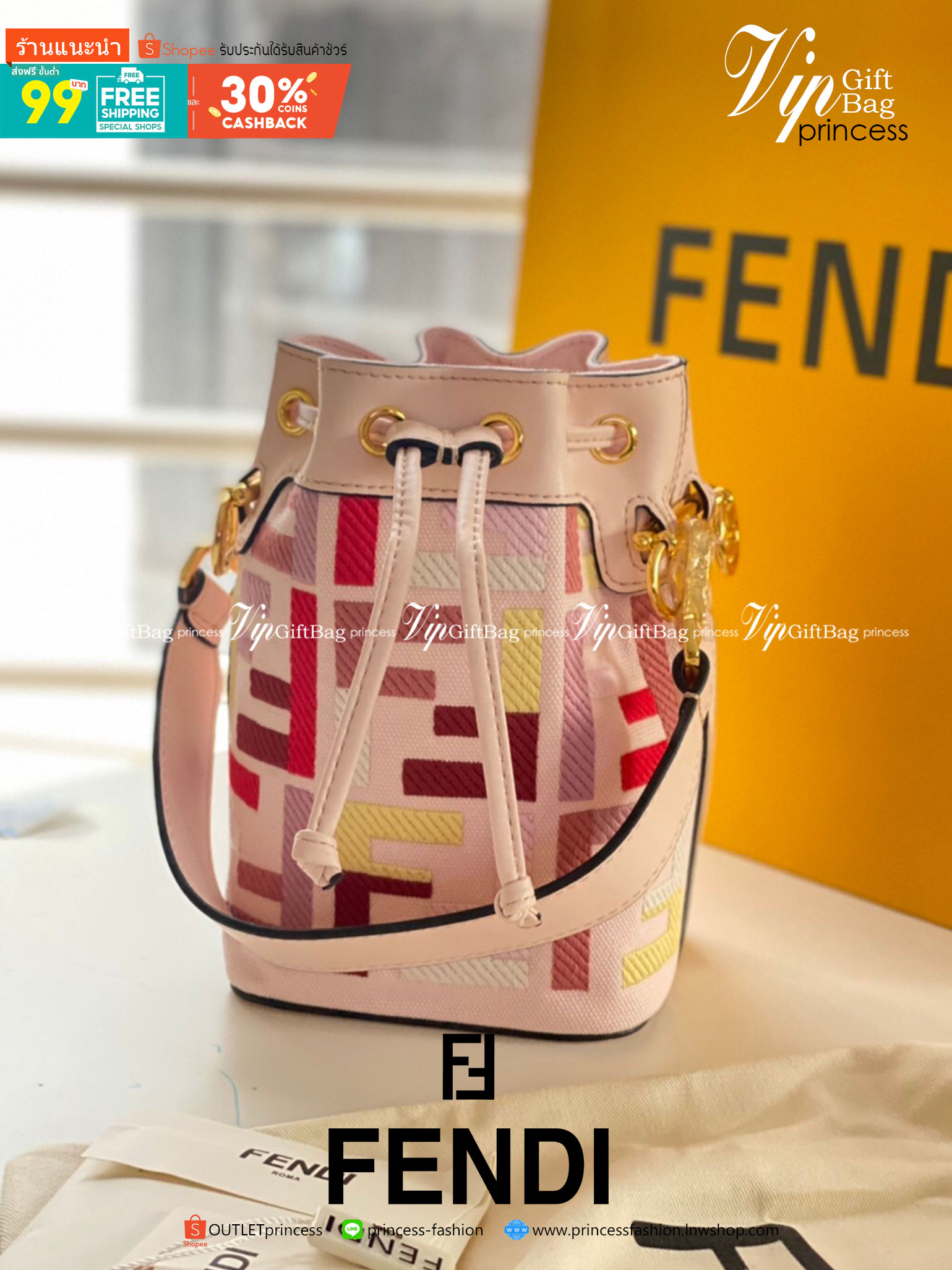 VIP GIFT 】FENDI Bucket in Pastel Bag สีหวานน่ารัก โดดเด่นด้วยสีสันสะดุดตา ดูแพงมากกกกก จัดหนักกันไปเลย กับรุ่นที่สาวๆรอคอย พร้อมเสิร์ฟความสวยให้ถึงบ้านแล้วน้า กระเป๋าบัคเก็ตทรงยอดนิยม ดีไซน์ใหม่ล่าสุด ยูนีคไม่เหมือนใคร งานฝีมือมากๆ ภายในเป็นช่องโล่งกว้าง 