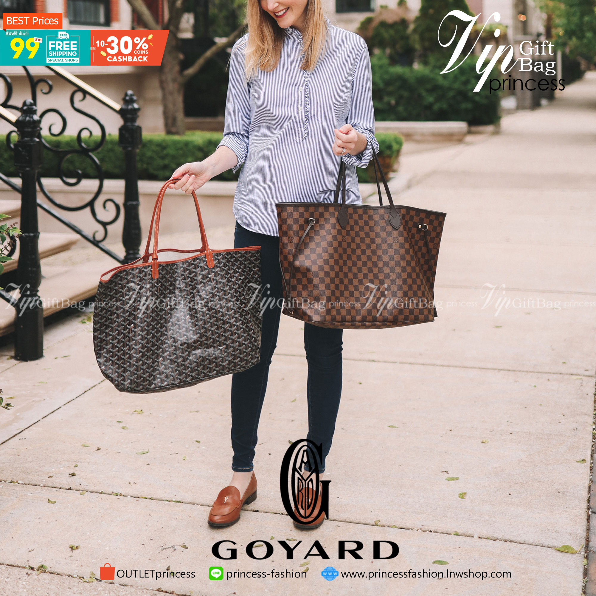 VIP 】หนังแท้ GOYARD SAINT LOUIS GM TOTE BAG กระเป๋าทรง SHOPPING ขนาดใหญ่กำลังดี สวยหรูคลาสสิคไม่มีเอ้าท์ ภายในโล่งกว้าง ใส่สัมภาระได้เยอะจุใจพร้อมส่งที่ไทยจองด่วนเลยค่ะ!