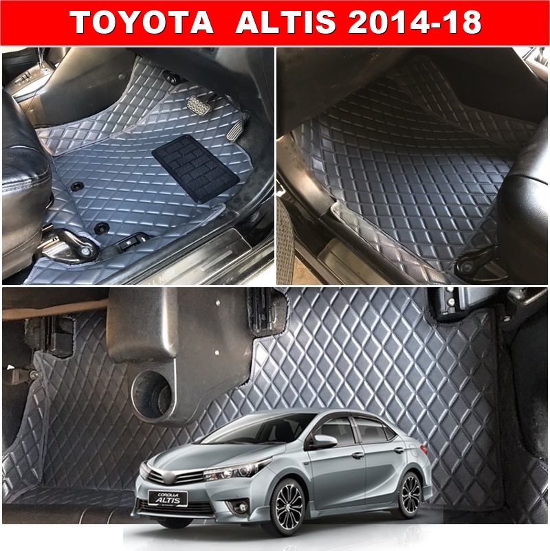 พรมปูพื้นรถยนต์ TOYOTA ALTIS 2014-18 ลายDIAMOND ยางปูพื้นรถยนต์EVA เต็มคัน