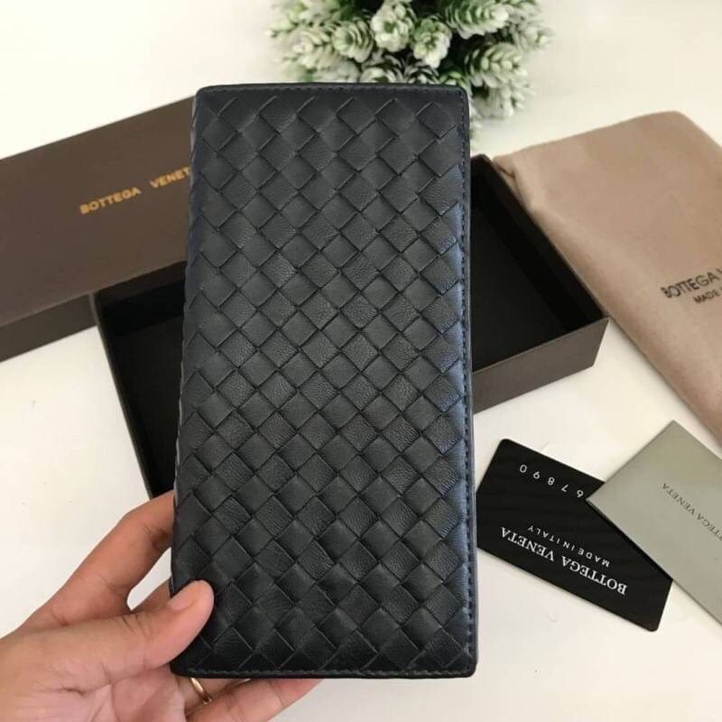 พรีเมี่ยมกิ๊ฟแท้ 100% 】Bottega Veneta Intrecciato Leather Bifold Wallet