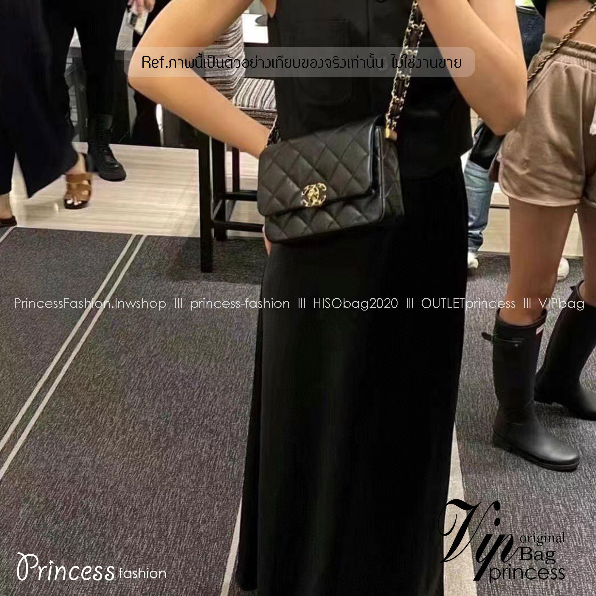 CHANEL 19 Flap Bag กระเป๋าสะพายหนังแท้ เกรดออริ ท็อป สลับแท้ 1:1 ผ่านทุก ตม ใช้งานต่างประเทศได้