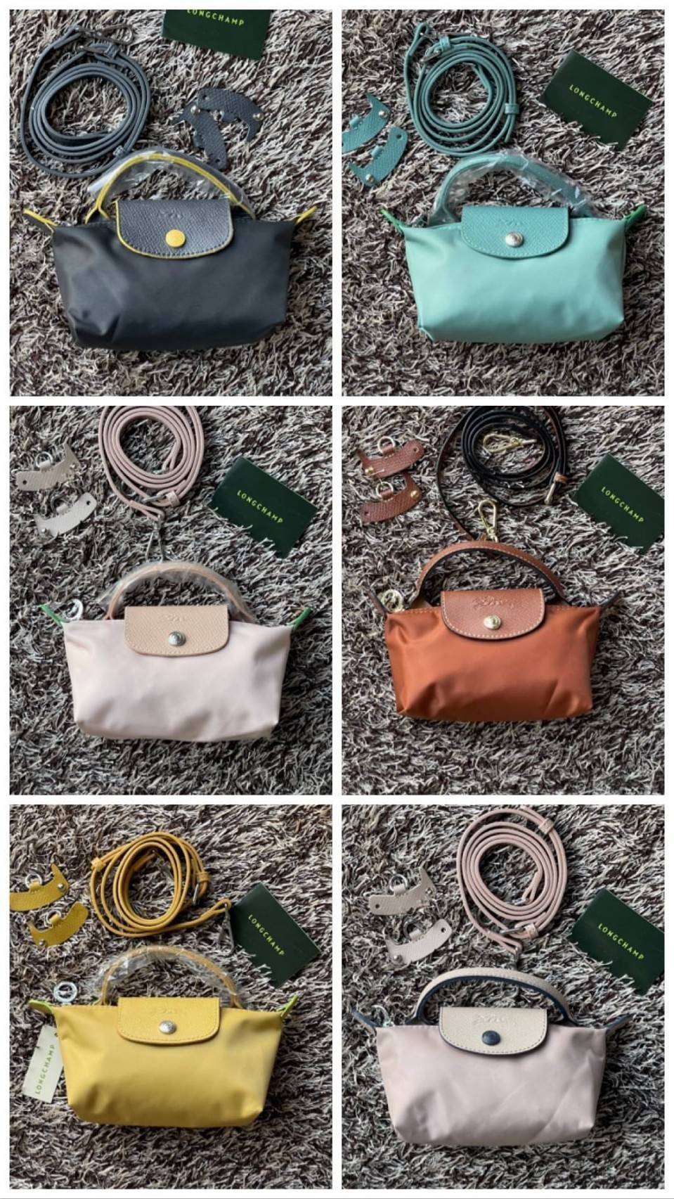 LONGCHAMP LE PLIAGE ORIGINAL Pouch with handle กระเป๋าถือขนาดมินิทรงpouch ให้ความหรูหราจาก Le Pliage (เลอ ปลิยาจ) ในขณะที่ที่ปิดแบบซิปช่วยให้คุณมั่นใจได้