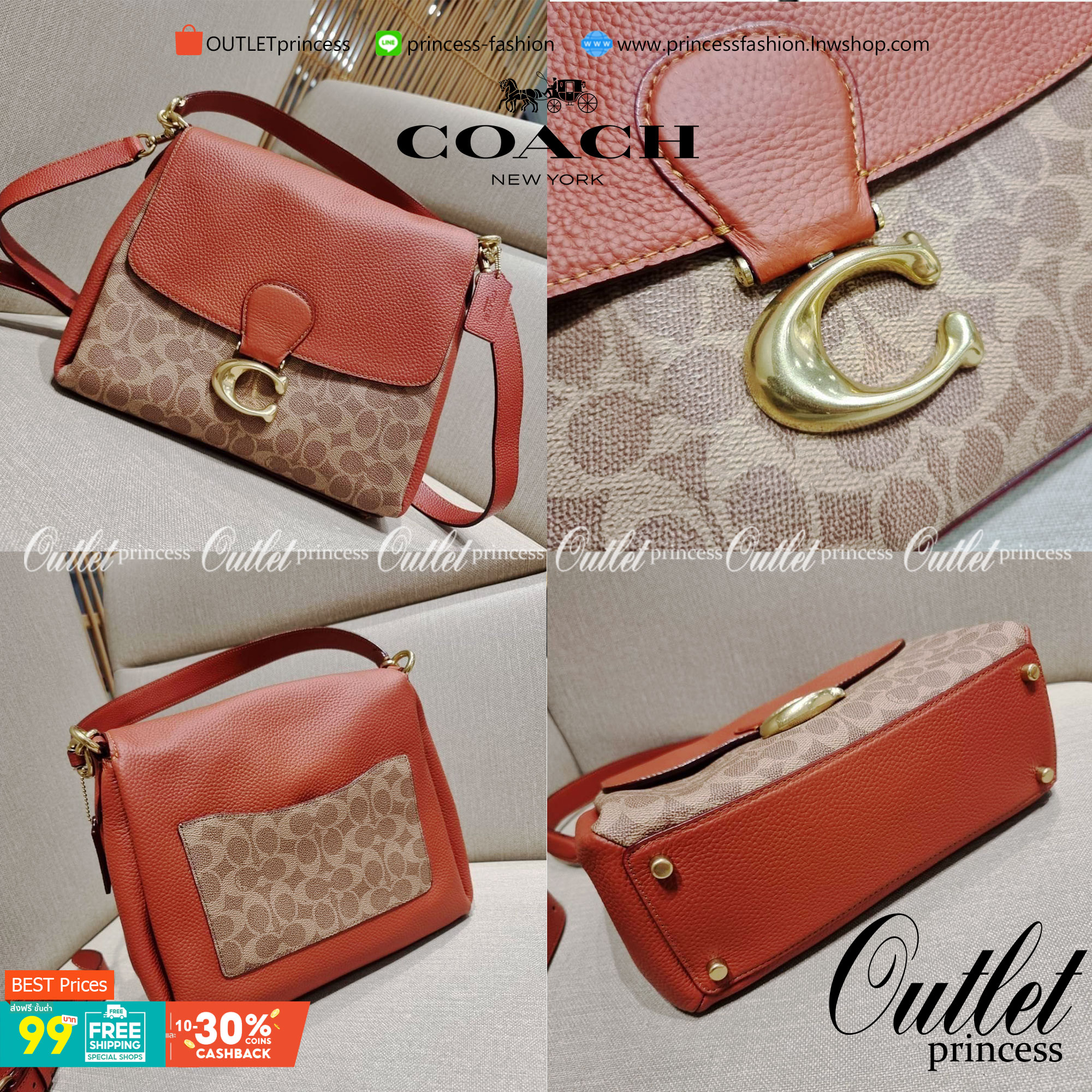COACH Coated Canvas Signature May Shoulder Bag พร้อมส่งที่ไทย คัดงานคุณภาพ จัดเต็มมาให้ต่อนรับปีใหม่นี้ค่าา ✔️กระเป๋าหิ้ว//คล้องไหล่//สะพายข้างได้ ใบใหญ่ สุดคุ้ม! ✔️หนังแท้ชั้นดีที่สุด หนังหนานิ่ม รู้สึกได้ตอนสัมผัสค่ะ สวยมากๆ ✔️ด้านห