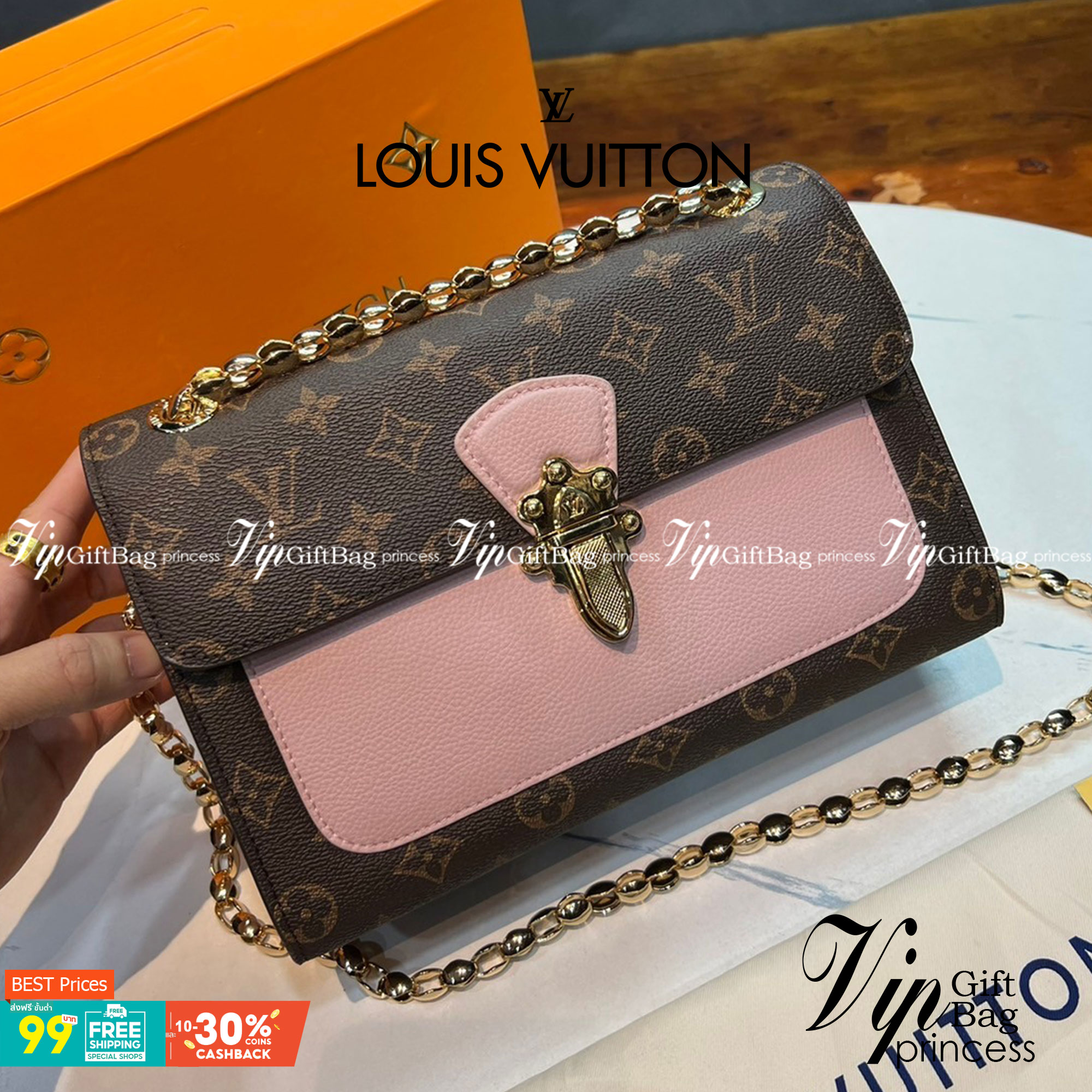 หนังแท้ LOUIS VUITTON VICTOIRE BAG พร้อมส่งที่ไทย