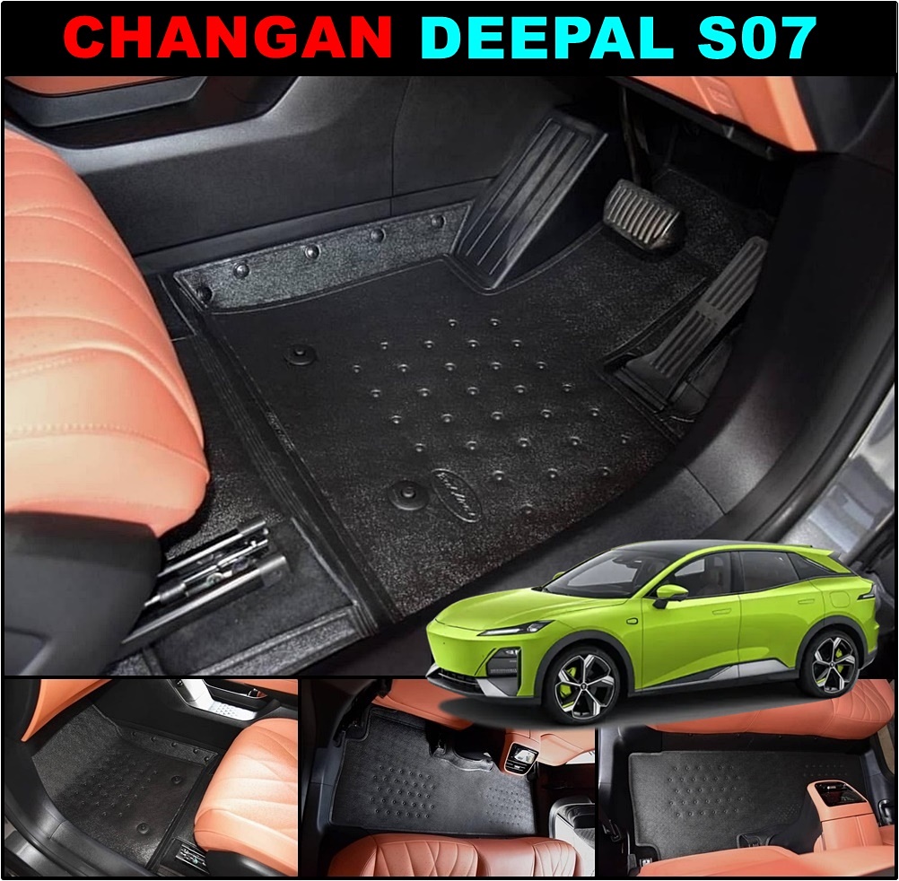 ยางปูพื้นรถยนต์ CHANGAN DEEPAL S07 2024 พรมลายหนังเรียบ ฉางอัน ดีพอล เอส 07 เข้ารูป ตรงรุ่น เต็มคัน