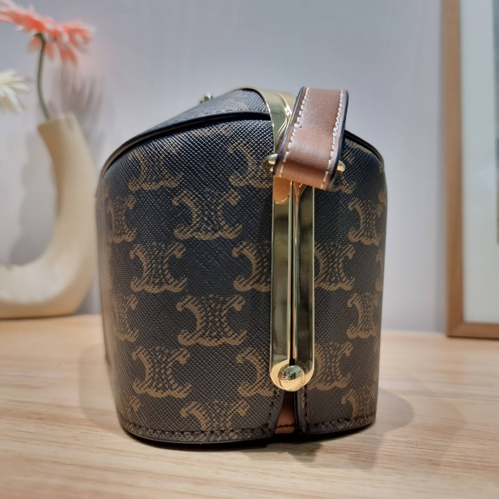 Celine Lunch Box Bag / CELINE BOX BAG IN TRIOMPHE CANVAS สุดปัง กับกระเป๋าทรงกล่อง ดีไซน์ยูนีค ไม่ซ้ำ วัสดุหนังแคนวาส เปิด-ปิดด้วยอะไหล่ขัดแน่นหนา