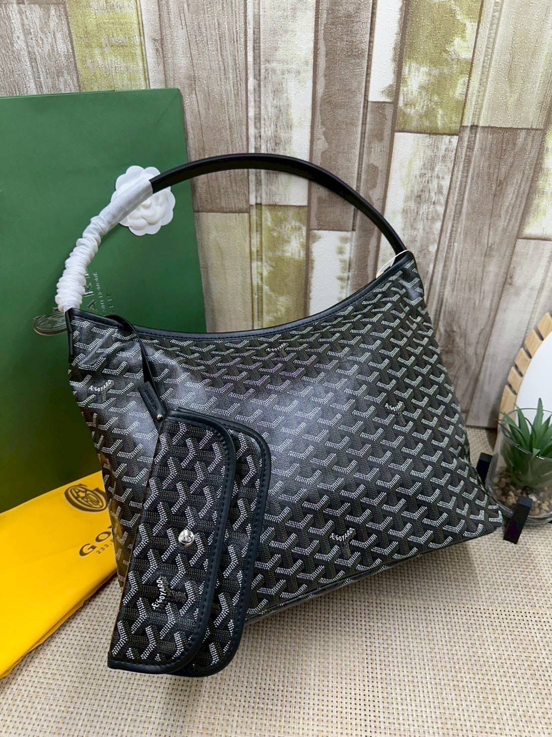 พร้อมส่ง 8 สี ORI หนังแท้ | Goyard Bohème Hobo Bag กระเป๋าสะพายทรงโฮโบ สะท้อนถึงความเบา ความยืดหยุ่น เปิดปิดแบบซิป สะดวกสบายขึ้น