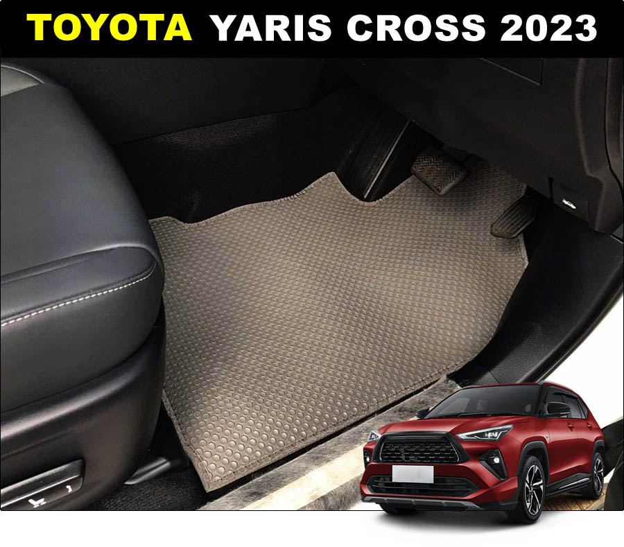 ยางปูพื้นรถยนต์ TOYOTA YARIS CROSS พรมกระดุมเม็ดเล็ก ยารีส ครอส เข้ารูป (พร้อมส่ง)
