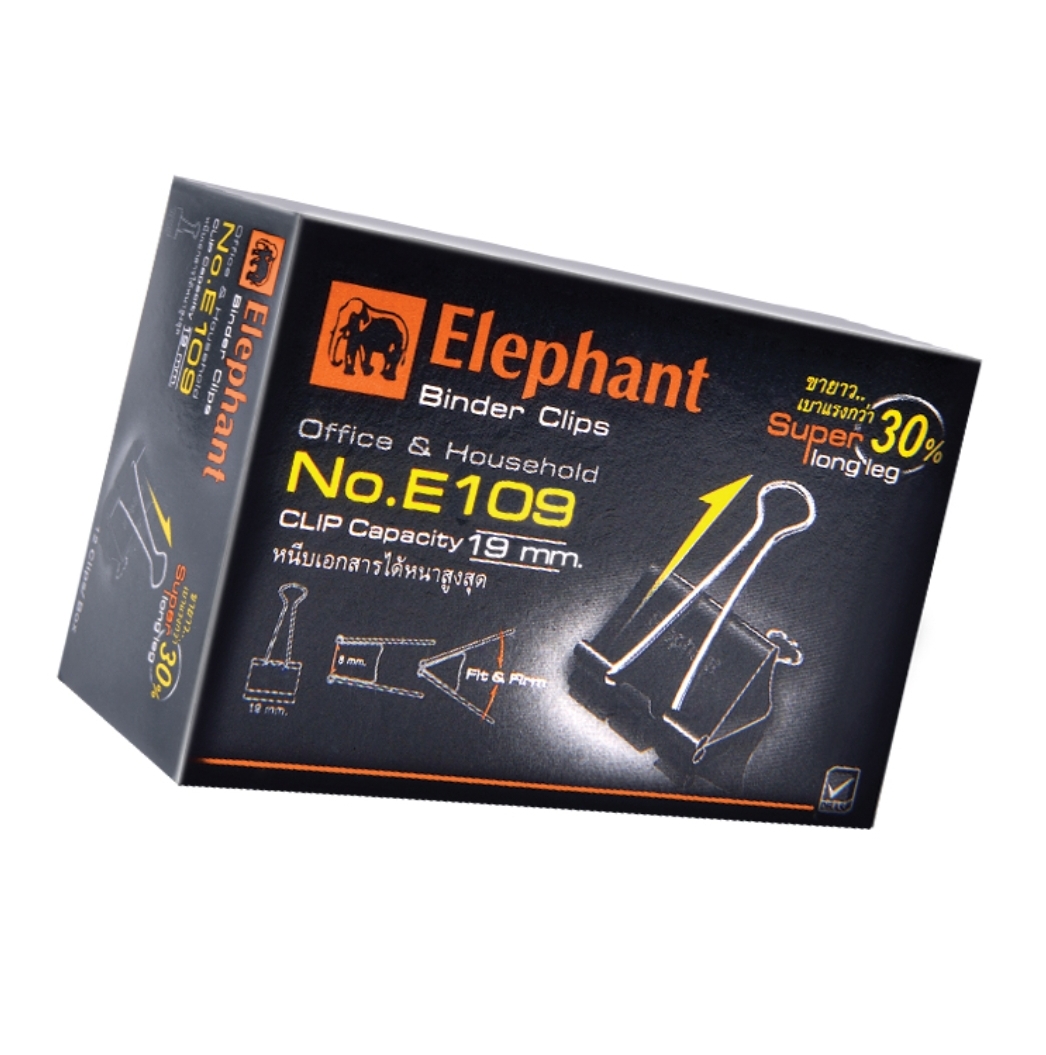 คลิปดำ #109 41มม. กล่อง(12)