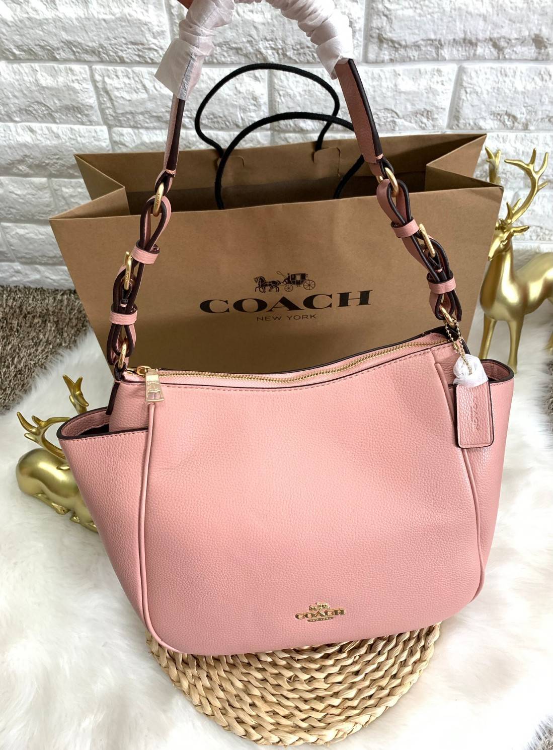 สินค้าออกใหม่ พร้อมคอลเลคชั่นสีใหม่ล่าสุดค่ะ! COACH RORI SHOULDER BAG ((C2855)) พร้อมส่งที่ไทย สวยก่อนใครแน่นอนค่ะ! กระเป๋าสะพายไหล่ หนังแท้ชั้นดีที่สุด หนังนิ่ม ทรงสวย หลงรักแน่นอนค่ะ
