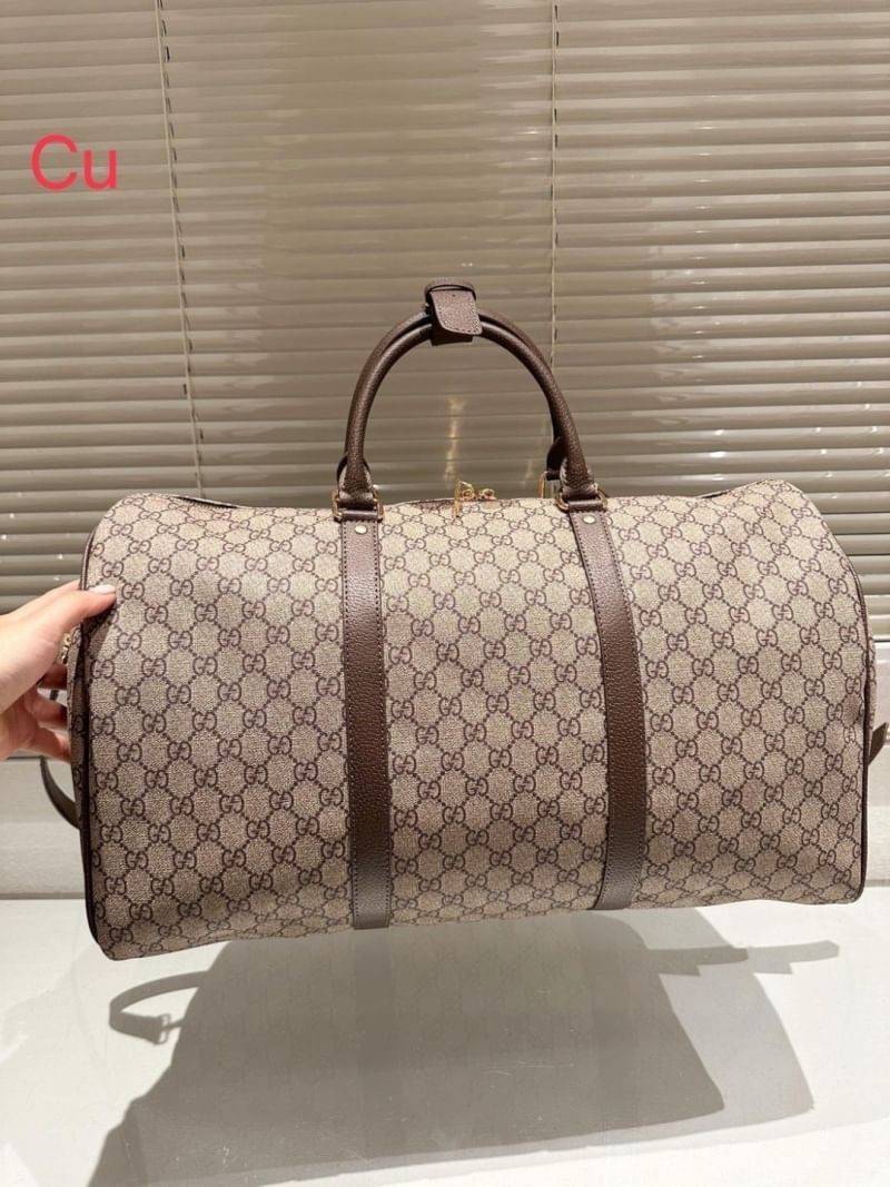 GUCCI Keepall Bag / GUCCI travel bag / GUCCI Duffle Vintage Monogram Travel Bag กระเป๋าเดินทาง เตรียมความพร้อมสำหรับทริปเที่ยวช่วงสิ้นปี!! ดีไซน์เรียบง่าย แฝงความคลาสสิค ที่ใช้ได้ทั้งชายและหญิง