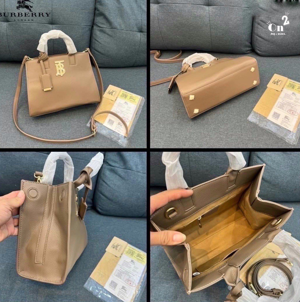 VIP 🥂 Burberry Mini Leather Frances Bag / Burberry shoulder bag กระเป๋าสะพายทรงtote หน้าติดอะไหล่แบรนด์สีทองหรู งานจริงสวยเลอค่ามากๆไม่ผิดหวัง Rare items เด็ดๆแบบนี้ห้ามพลาดนะคะ!