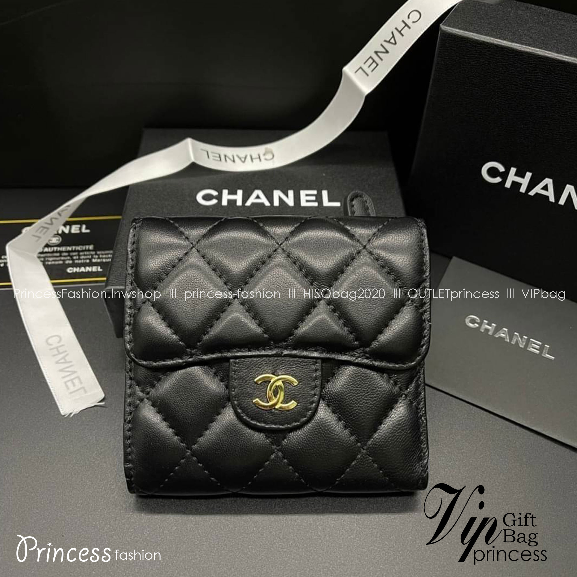 Chanel Wallet Trifold Caviar / Chanel Card Holder Zippy / Chanel Coin Zippy กระเป๋าสตางค์ชาแนลใบสั้น 3 พับ กระเป๋าใส่ธนบัตร บัตร ใส่เหรียญ ภายในตามรูป เกรดออริจินอล ภาพถ่ายจากงานขายจริง ใช้งานต่างประเทศได้