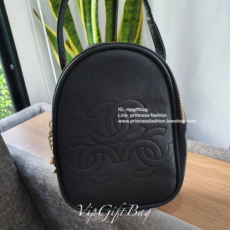 Chanel mini triple logo cross body bag