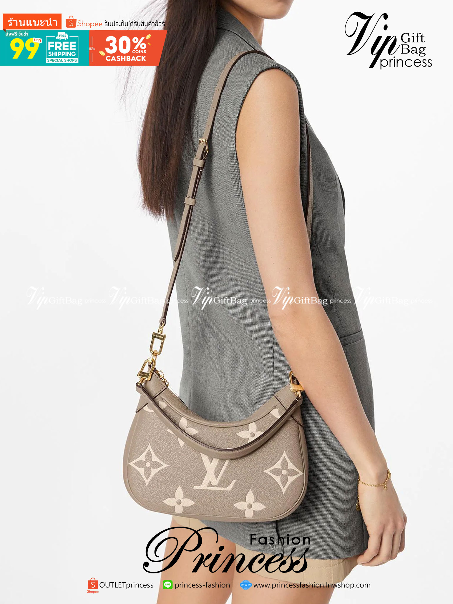 LV Replica Bagatelle BB Leather Hobo Bag / LV Bagatelle BB bag กระเป๋าสะพายสุดหรู มาใหม่ชนช้อปค่า ใบเล็กซิปบน หนังลายโมโนแกรม งานสวยเป๊ะที่สุดเป๊ะทุกมุม ปั้มทุกจุด ใช้ได้ Everyday Look เลยค่า ดีไซน์ทรงคลาสสิค มาพร้อมสายสะพายยาวงานจริงสวยทุกมุมเป๊ะปังมากค่