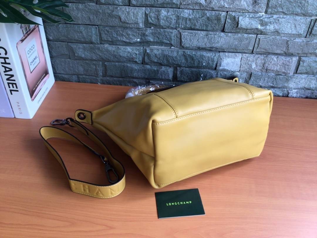 ของแท้ LONGCHAMP LE PLIAGE CUIR TOP HANDLE BAG S รุ่น 1512 กระเป๋าถือขนาดกำลังดี วัสดุหนังแกะ Metis