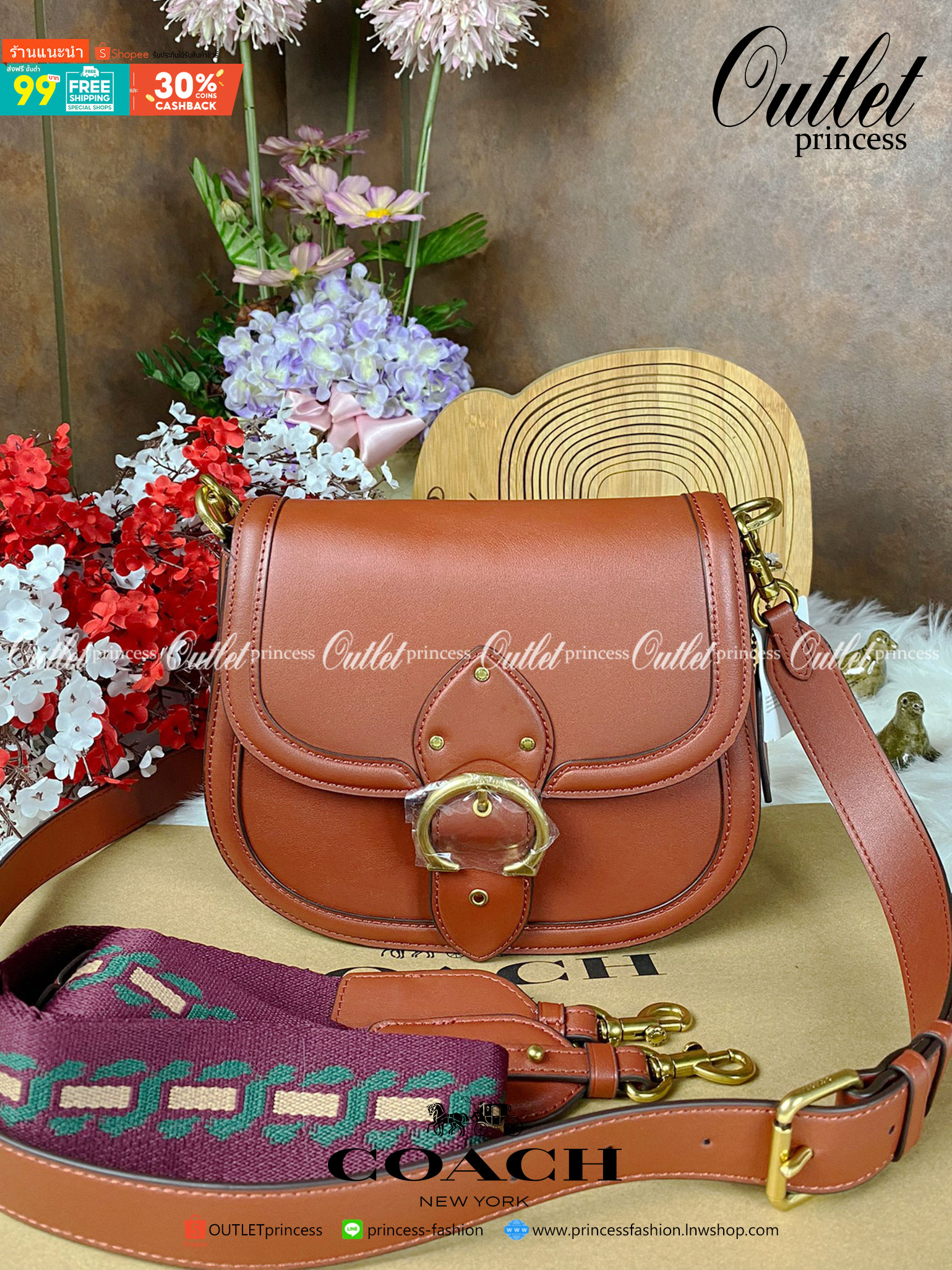 OUTLET 】COACH BEAT SADDLE BAG 10 แบบพร้อมส่ง จุกๆ เลยค่า The best item! ที่สาวๆรอคอย! ฮอตไฟลุก! สีหายาก ละมุนคุณหนู คอลเลคชั่นใหม่ ดีไซน์หรูหรา พิเศษมากๆมาพร้อมสายสะพาย 2 เส้น ใช้คู่กันหรือแยกสะพายก็สวยครบสูตร กระเป๋าสะพายทรง saddle คลาสสิค วัสดุหนัง glov