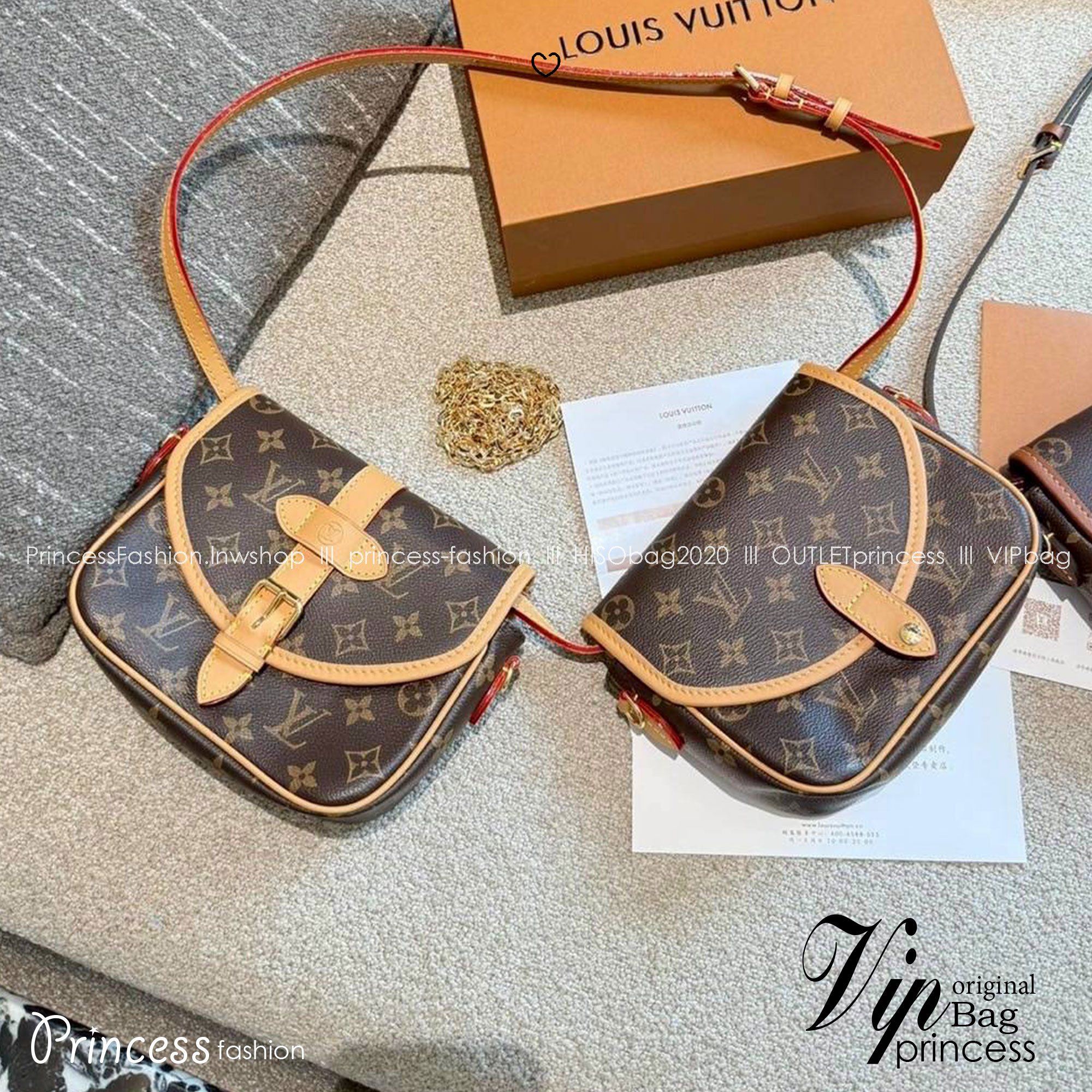 LV Marilyn White Multicolor Monogram Canvas Shoulder Bag สุดคุ้มกับกระเป๋าดีไซน์ใหม่ จัดคู่ดูโอ้ ได้ 2 ใบในราเดียว ปรับใช้งานได้ทั้งคาดเอวหรือสะพายได้ มาพร้อมสายสะพาย 2 แบบ ทั้งสายหนังและสายโซ่ คุ้มยิ่งกว่าอะไรทั้งหมดเลยค่า