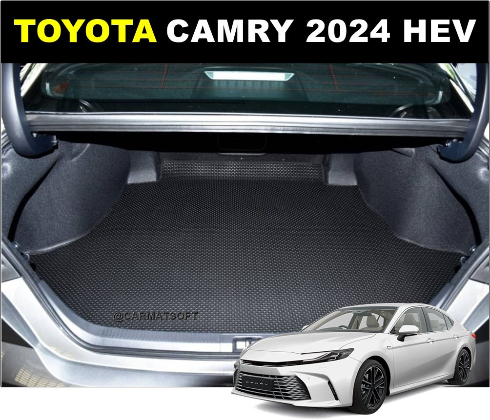 แผ่นปูท้ายรถ TOYOTA CAMRY 2024 HEV พรมกระดุม โตโยต้า แคมรี่ สวยงาม ทนทาน เข้ารูป