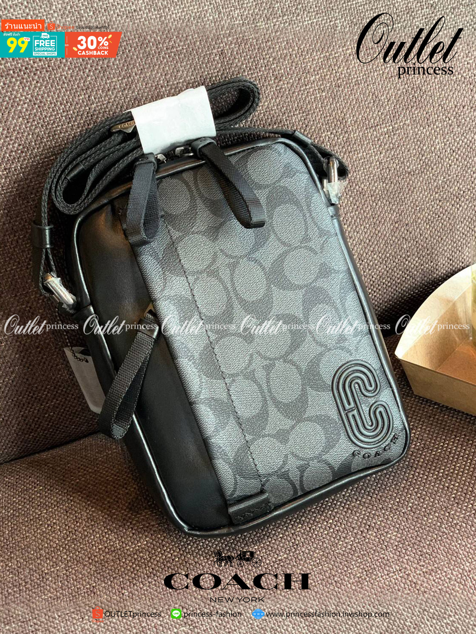 รุ่นที่คุณผู้ชาย2021 ต้องมีค่ะ💥 COACH 6788 EDGE STRADDLE SHOULDER BAG พร้อมส่งที่ไทย น่าใช้มากๆค่าา🔥 กระเป๋าสะพายแบบครอสบอดี้ร์ ทรงสวย หนังแท้นิ่มอย่างดีค่ะ ด้านหน้ามีช่องซิปซ่อนให้หนึ่งช่องนะคะ เปิดปิดช่องหลักแบบซิปคู่ภายในลึก ใส่ของจำเป็