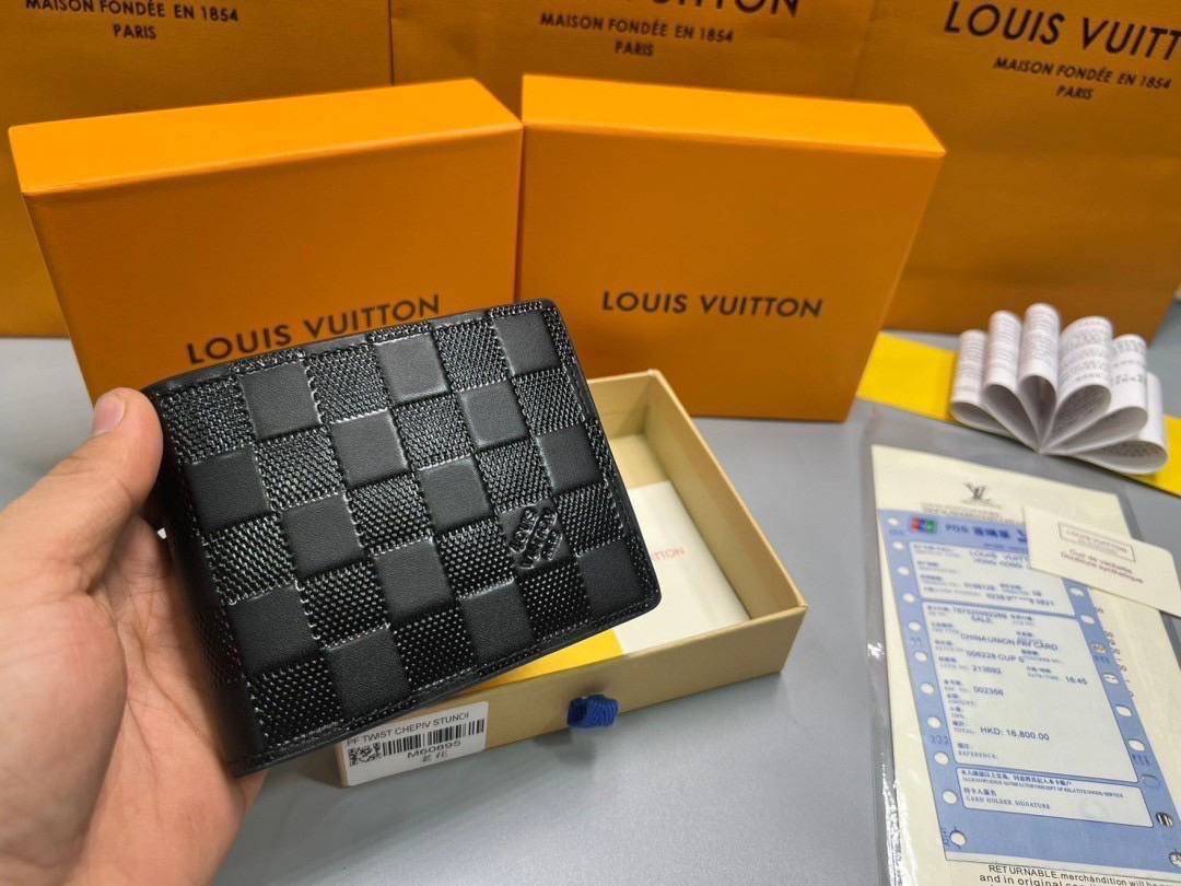 ORI หนังแท้ | LV Multiple Wallet / LV Short Wallet / LV Amerigo Wallet กระเป๋าสตางค์ใบสั้น กระเป๋าสตางค์ผู้ชาย