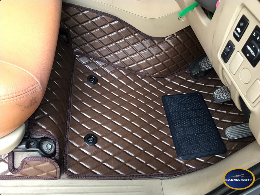 พรมปูพื้นรถยนต์ ISUZU D-MAX CAB 2020 ลายDIAMOND เต็มคัน