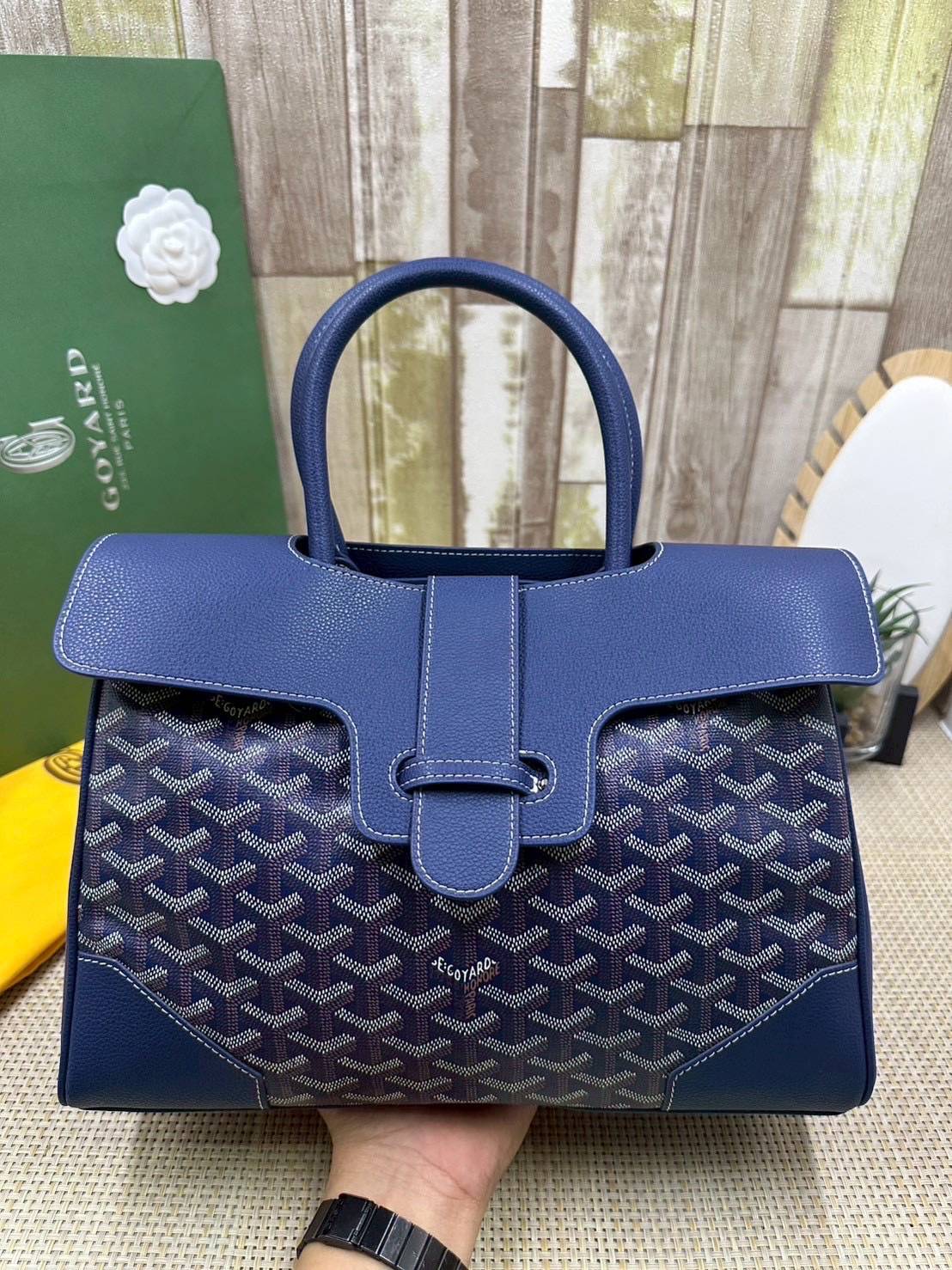 5 สี ORI หนังแท้ | Goyard Saigon Tote Bag กระเป๋าสะพายทรงโท้ท พร้อมหูจับใช้งานง่าย ภายในโล่งกว้าง หรูหราลงตัว
