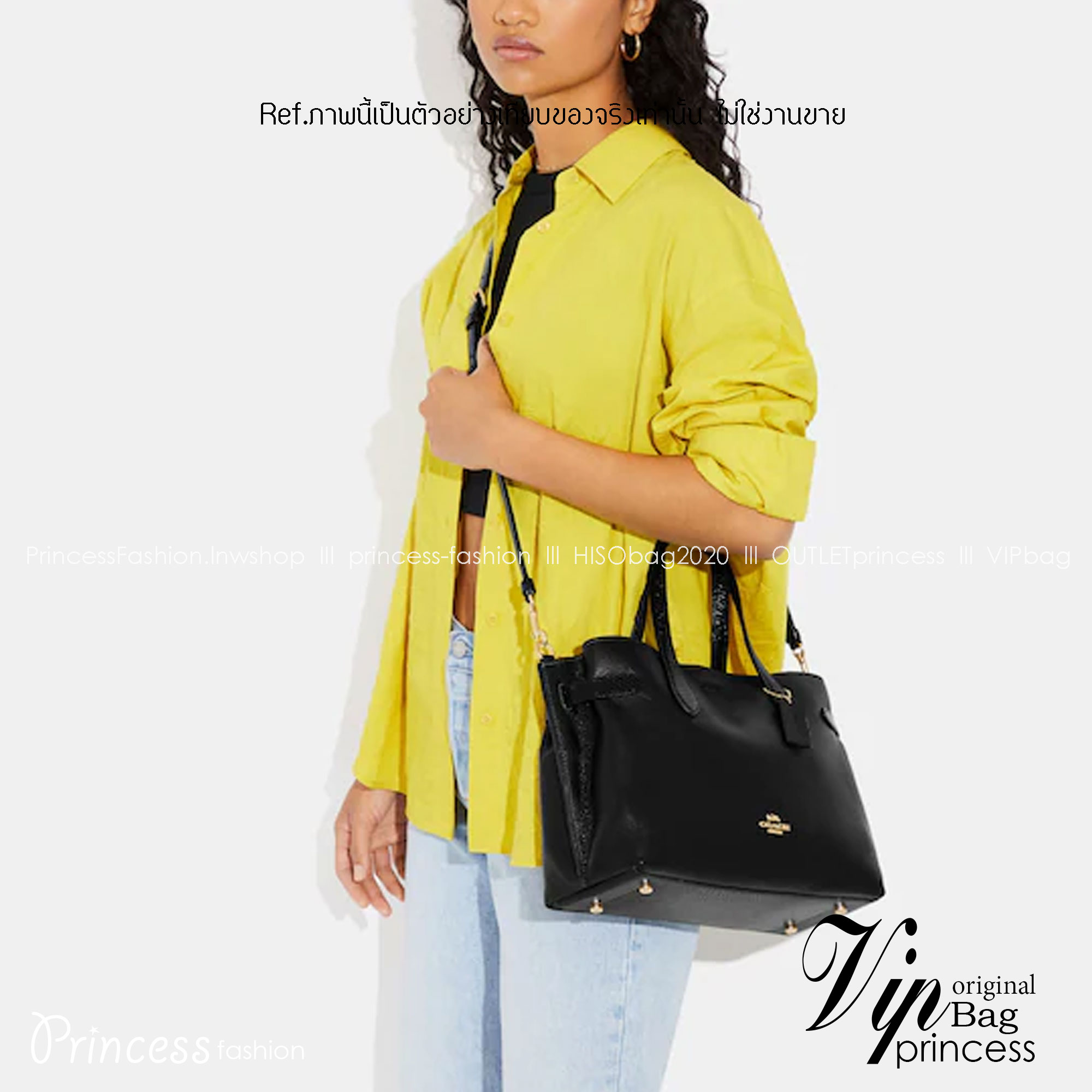 COACH HANNA CARRYALL IN SIGNATURE CANVAS / CH187 / CH195 / CH542 น้องใหม่ เรียบหรู ดูแพง กับกระเป๋าถือ/สะพายทรงสวย คงความคลาสสิค ดีไซน์ตกแต่งสายคาดจับจีบข้างกระเป๋าเพิ่มดีเทล มาพร้อมหูจับในตัว