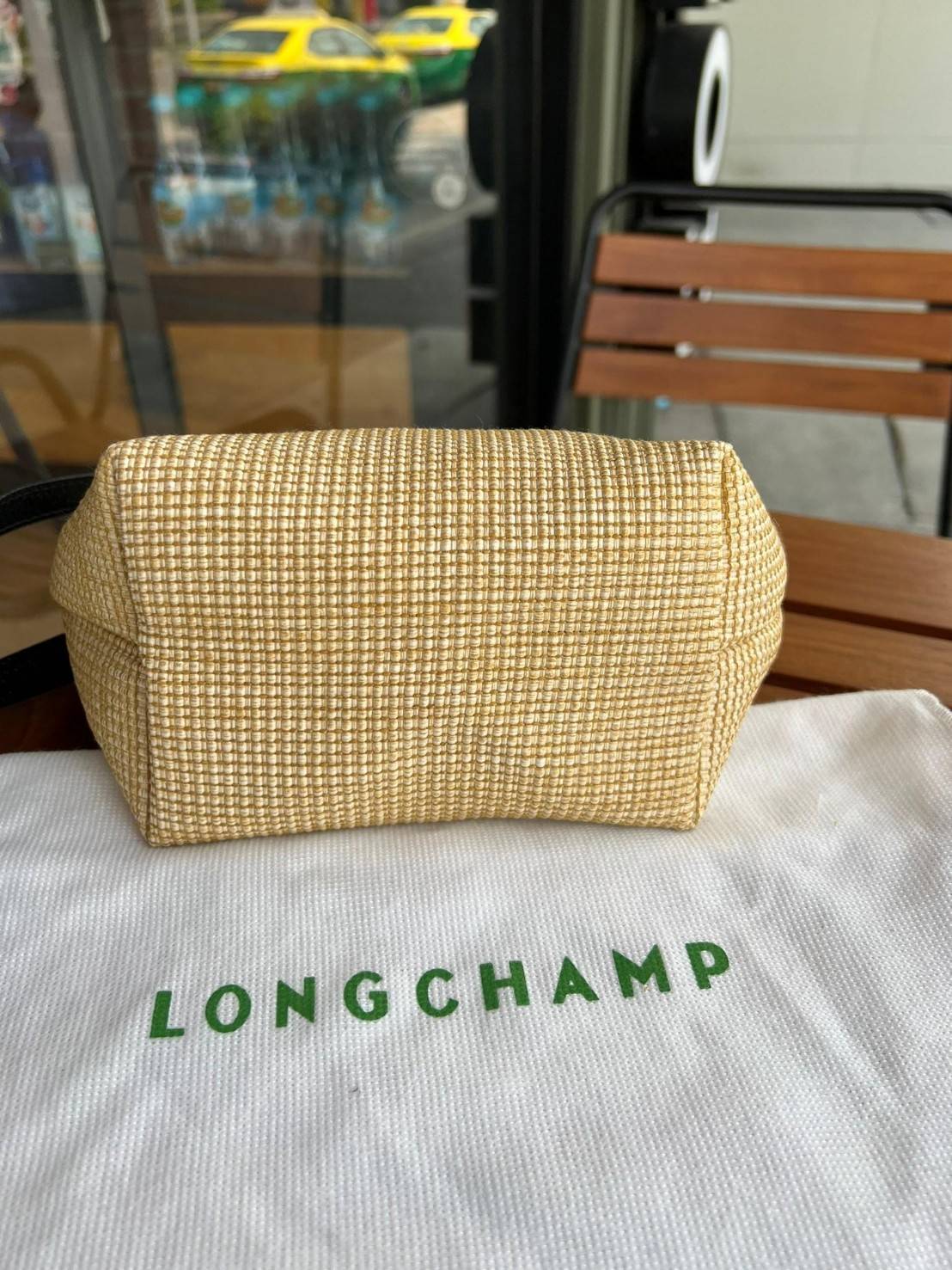 Longchamp Le Pliage Paris-St Tropez Handtasche มาแร้ววววใหม่ล่าสุดนุ้งมินิ ตัลร๊ากกก วัสดุสาน ด้านหน้าปักโลโก้ม้าอันเป็นสัญลักษณ์ของแบรนด์ ทนทานแข็งแรง ใบมินิ น้ำหนักเบา จุของได้เยอะ ใส่กระเป๋าตังค์ โทรศัพท์ iphone+ ได้ ภายในโล่ง มีสายสะพายไหล่ Crossbody 