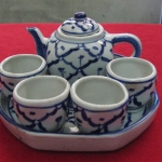 ชุดกาน้ำลายครามค่ะ