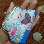 กระเก่าเล็ก ใส่เหรียญ ปากเหล็ก