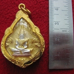 สินค้าหมดค่ะ จี้เหรียญพระแก้วมรกตหลังพระประจำวันเกิดวันอาทิตย์ปางถวายเนตรเลี่ยมทองไมครอนพร้อมใบคาถาค่ะ