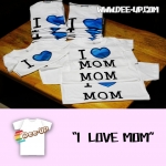 เสื้อสกรีน I Love MoM