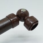 ตัวต่อเข้ามุม สีโอ้คเข้ม หมุนได้ 360 องศา(ราคาต่อ1ชิ้น)