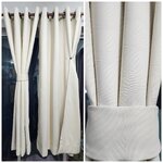 Zeal Angel ผ้าม่าน กันแสง ก.130*ส.150ซม./ผืน รุ่นคลาสซี่ (Classly) สีครีมอ่อน(แถมสายรวบผ้าม่าน)