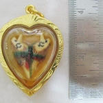 สาริกาลิ้นทองในน้ำมัน องค์ใหญ่ เลี่ยมทองไมครอนพร้อมใบคาถา แบบ2ค่ะ