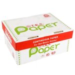 กระดาษต่อเนื่อง 11*15 = 1ชั้น ไม่มีเส้น