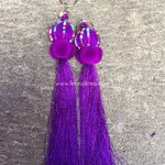 พวงกุญแจน้ำเต้าพู่ยาวสีม่วง KL 00111