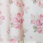 ม่านยูวีตาไก่ รุ่นวินเทจ สีโอรส กว้างรวม 270ซม.*สูง230ซม./ผืน