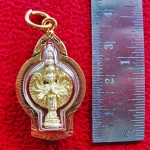 สินค้าหมดค่ะ องค์เจ้าแม่กวนอิมพันมือทรงสูงองค์เล็กเนื้อทองพ่นทรายเลี่ยมทองไมครอนค่ะ